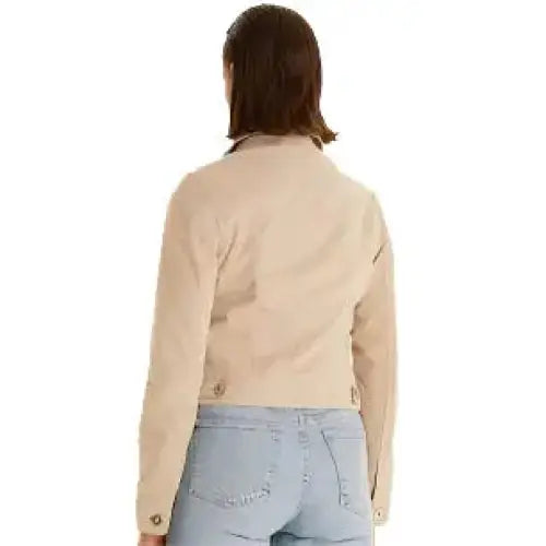 Beige Women’s Suede Western Jacket - Riders Republic UK