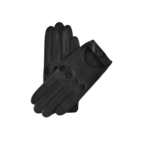 Black Lambskin Leather Driving Gloves - Riders Republic UK