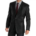 Black Leather Two Button Blazer Coat for Men - Riders Republic UK