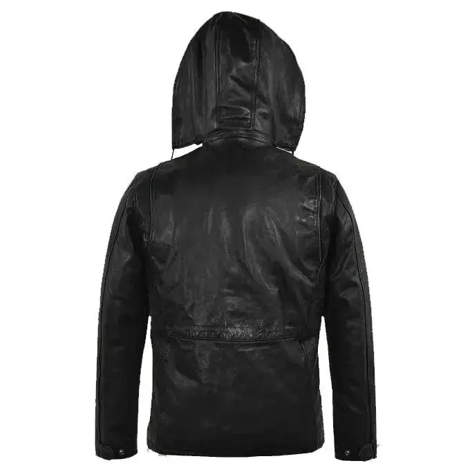 Black Napa Leather M65 Jacket - Riders Republic UK