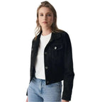 Black Womens Western Suede Jacket - Riders Republic UK