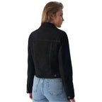 Black Womens Western Suede Jacket - Riders Republic UK