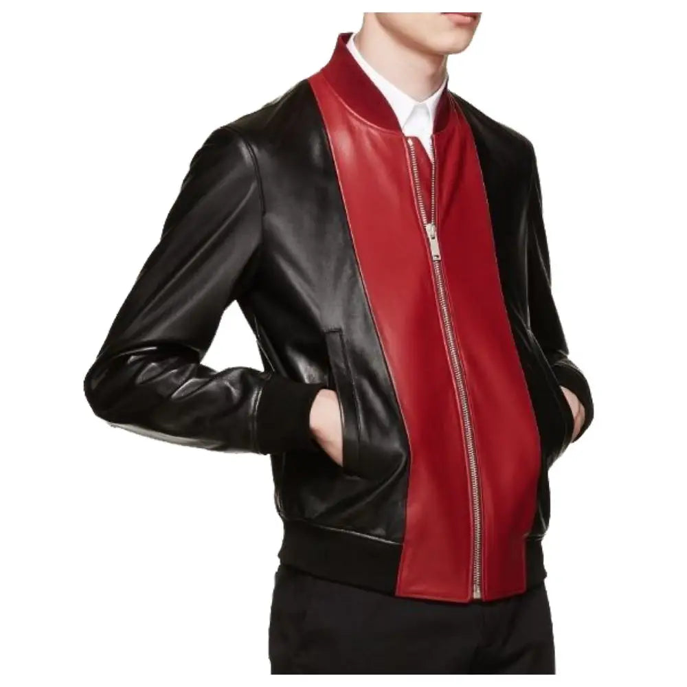 Blouson Fashion Leather Biker Jacket - Riders Republic UK
