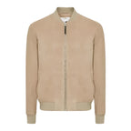 Brown Suede Leather Bomber Jacket Mens - Riders Republic UK