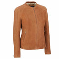 Slim Fit Waxed Cowhide Leather Jacket - Riders Republic UK
