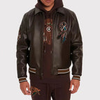 Buffalo Legend Brown Leather A2 Jacket - Riders Republic UK