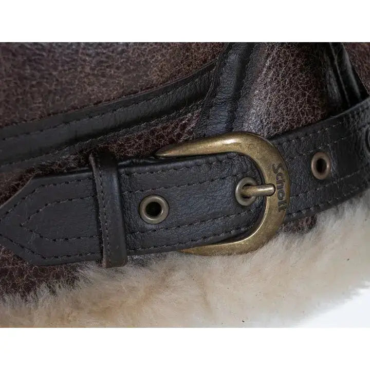 B-3 Sheepskin Leather Bomber Jacket - Riders Republic UK