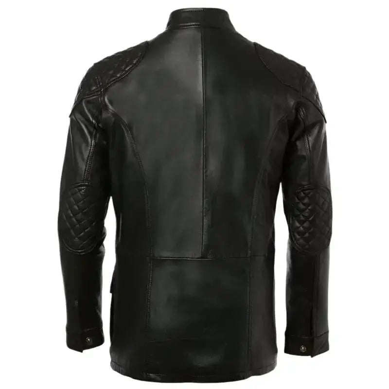 Black Leather Coat for Men - Riders Republic UK