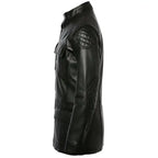 Black Leather Coat for Men - Riders Republic UK