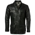Black Leather Coat for Men - Riders Republic UK