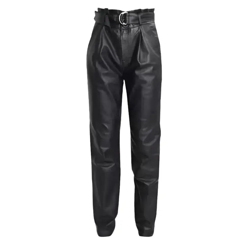 Womens Genuine Black Leather Pants - Riders Republic UK