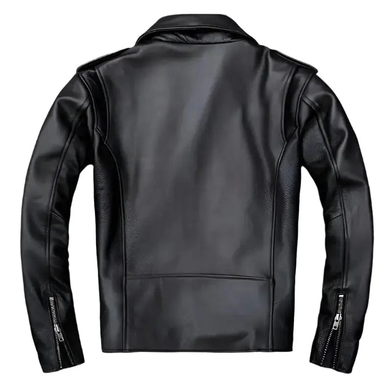 Asymmetrical Café Racer Leather Jacket - Riders Republic UK