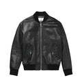 Genuine Leather Black Bomber Jacket - Riders Republic UK