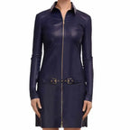 Genuine Leather Party Mini Dress - Riders Republic UK