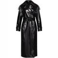 Womens Genuine Leather Trench Coat - Riders Republic UK