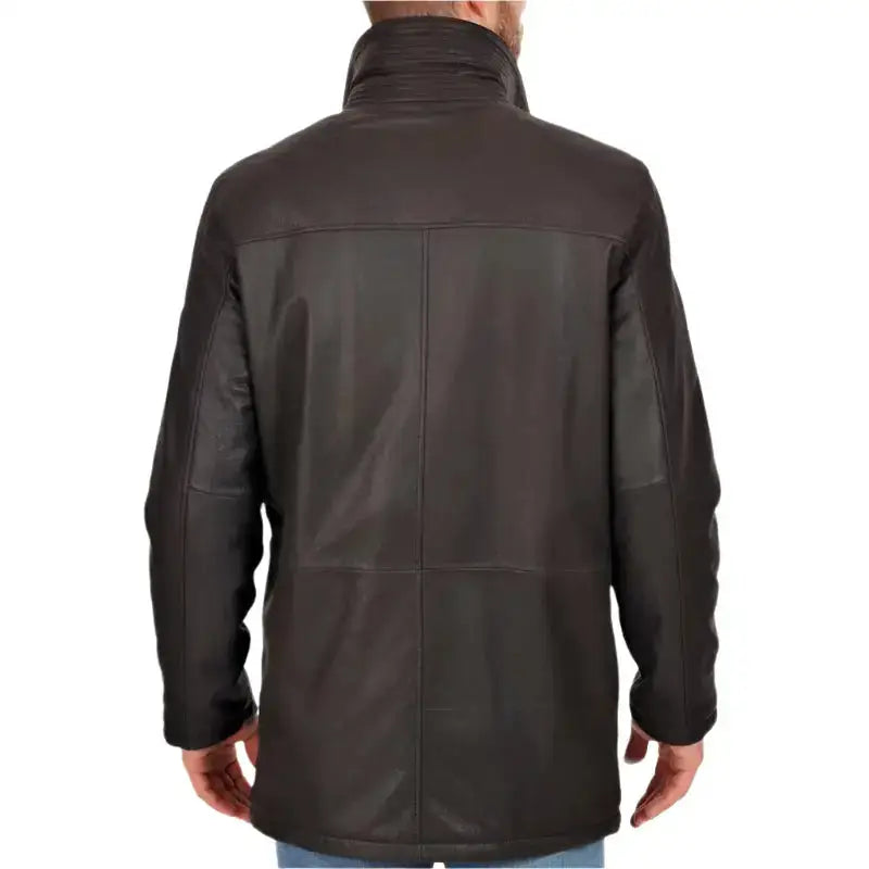 Mens Black Leather Sport Coat - Riders Republic UK