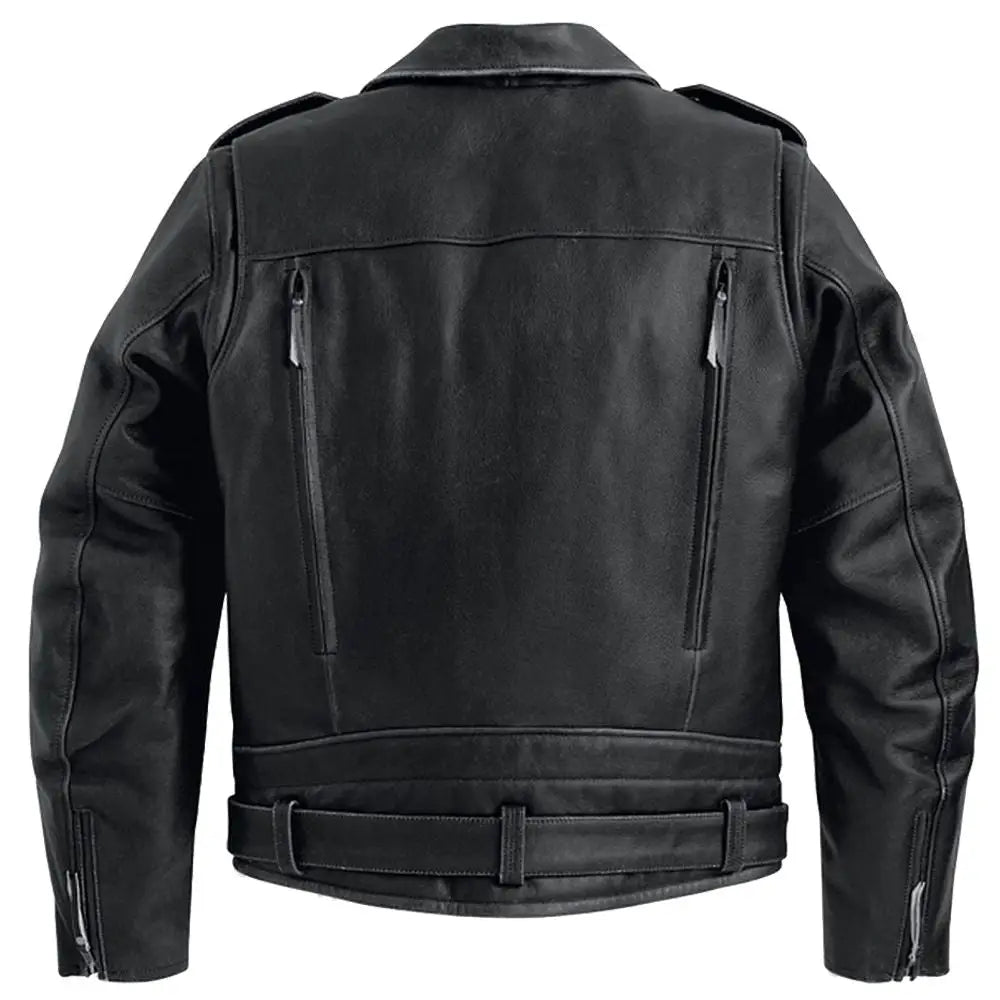 Men’s Heavy Fashion Leather Biker Jacket - Riders Republic UK