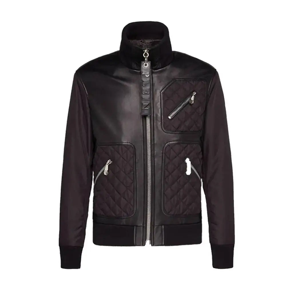 Native American Leather Bomber Jacket - Riders Republic UK