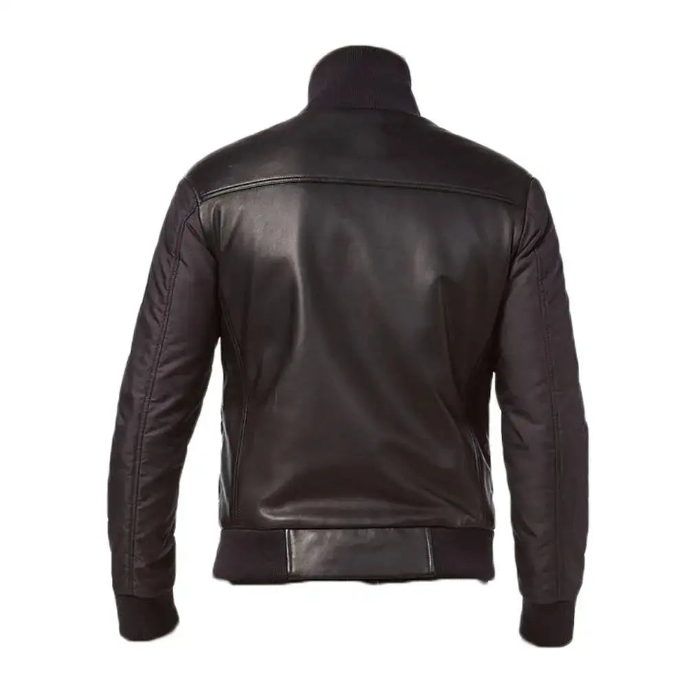 Native American Leather Bomber Jacket - Riders Republic UK