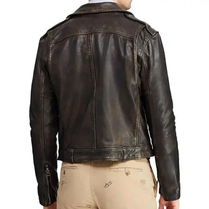 Cow Leather Biker Jacket - Riders Republic UK