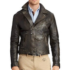 Cow Leather Biker Jacket - Riders Republic UK