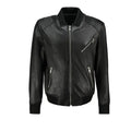 Premium Native American Leather Bomber Jacket - Riders Republic UK