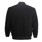 Black Suede Winter Bomber Jacket - Riders Republic UK