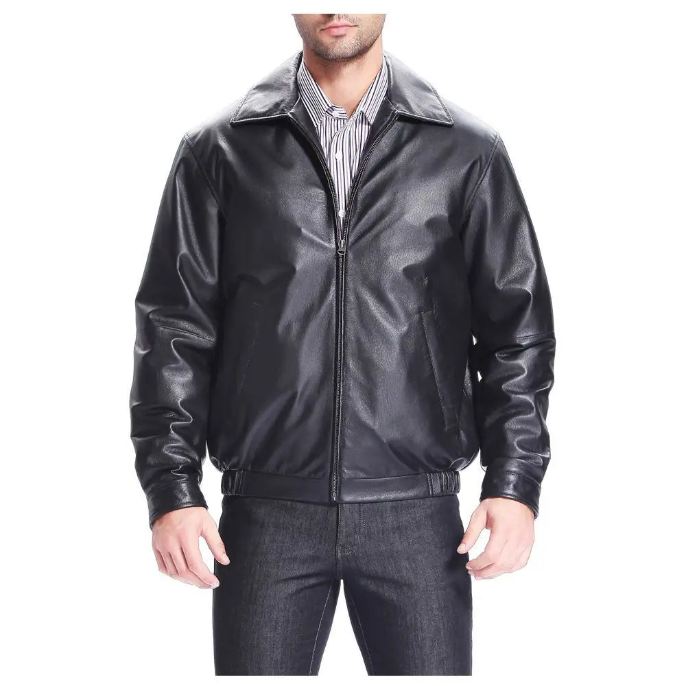 Mens Leather Aviator Jacket - Riders Republic UK