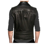 Mens Leather Fashion Vest - Riders Republic UK