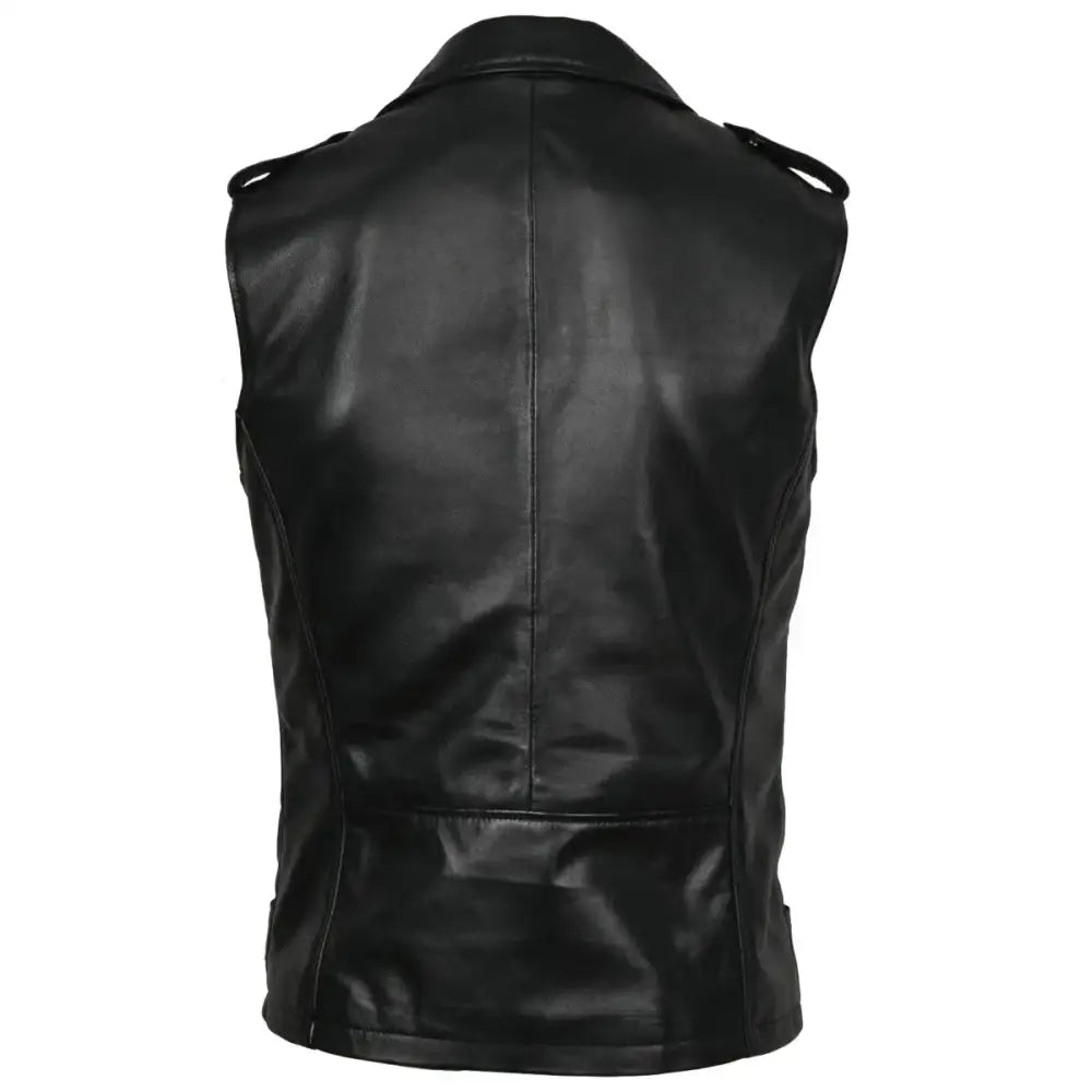 Mens Leather Fashion Vest - Riders Republic UK