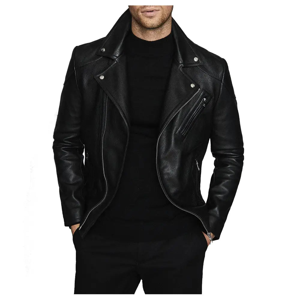 Biker Leather Jacket - Riders Republic UK