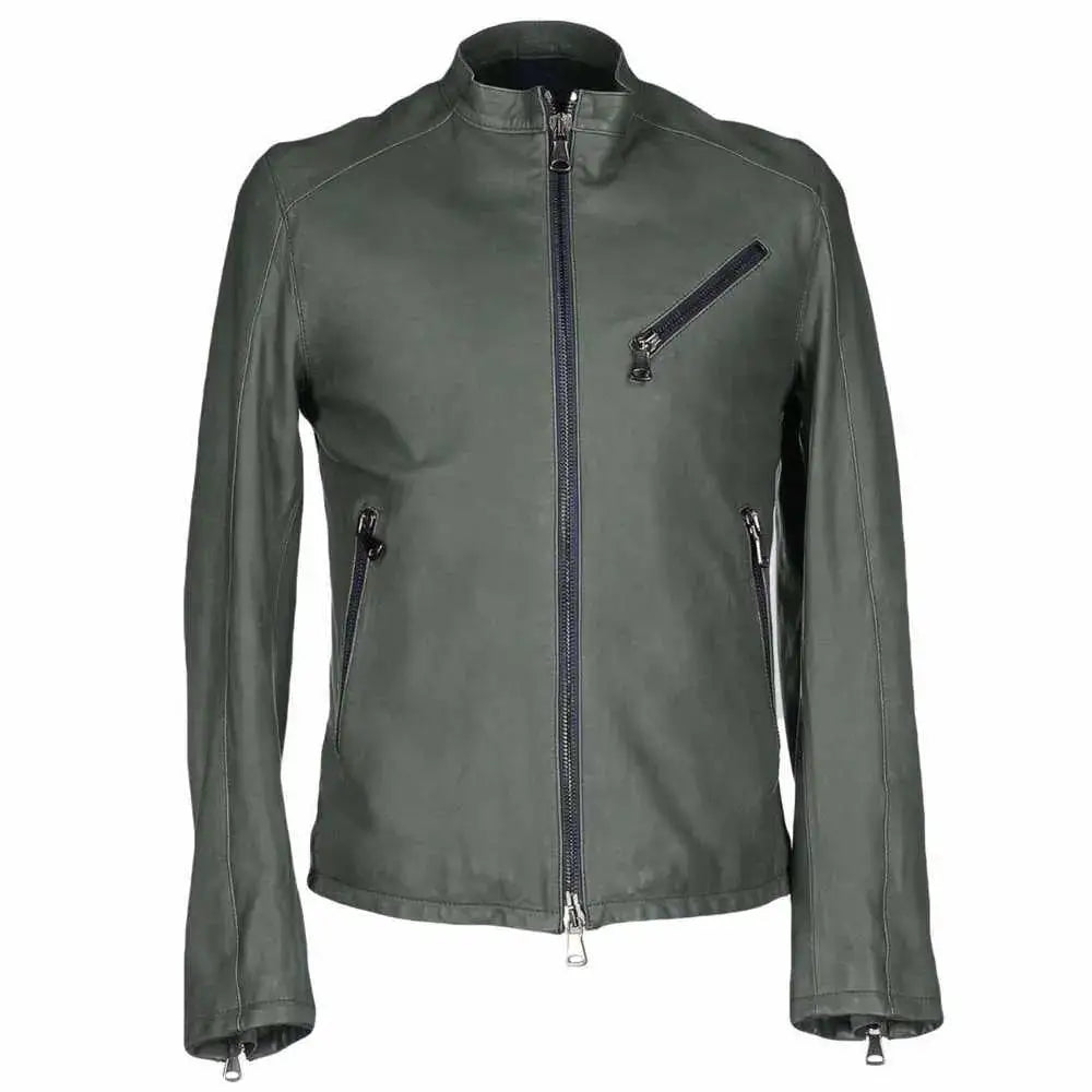 Mens Genuine Leather Motorcycle Jacket - Riders Republic UK