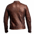 Waxed Leather Motorcycle Jacket - Riders Republic UK