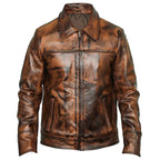 Mens Wax Leather Fashion Jacket - Riders Republic UK
