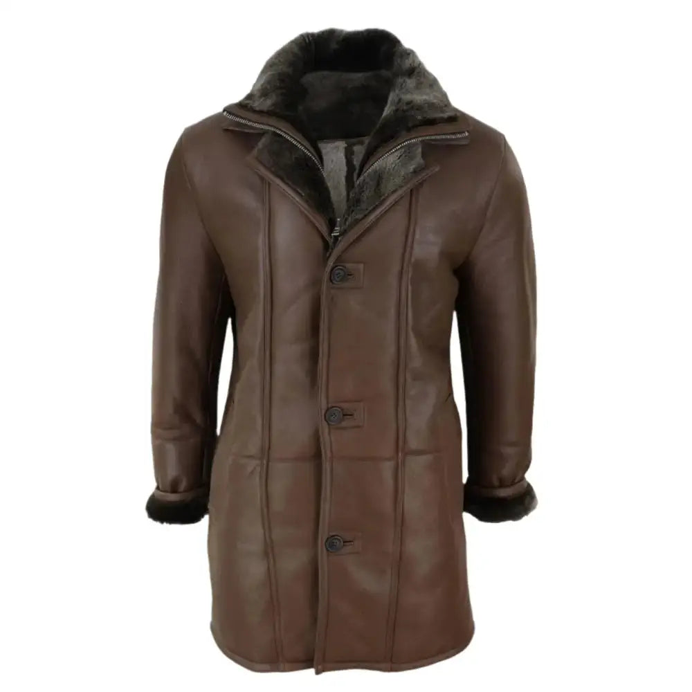 Mens Sheepskin Duffle Coat - Riders Republic UK