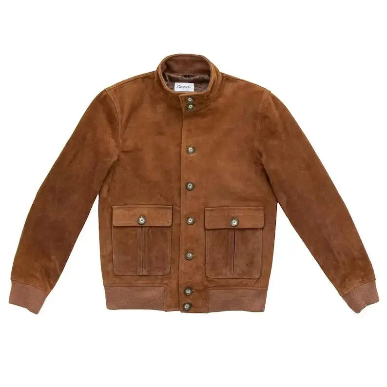 A-1 Flight Suede Leather Bomber Jacket - Riders Republic UK