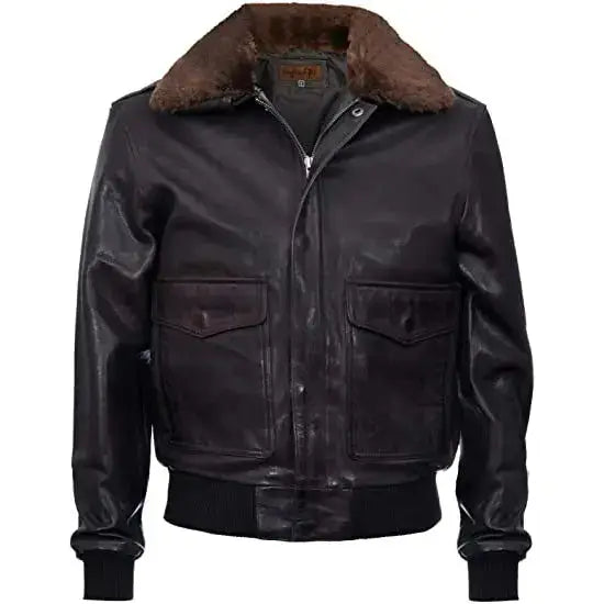 Genuine Leather Aviator Jacket - Riders Republic UK
