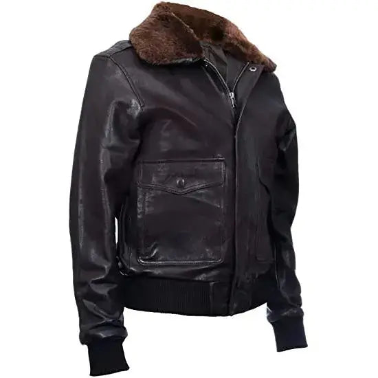 Genuine Leather Aviator Jacket - Riders Republic UK
