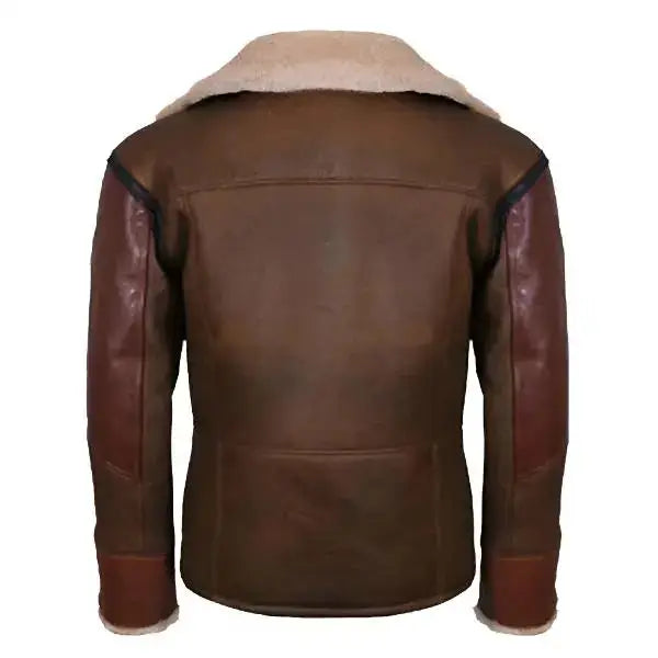 Mens Leather Aviator Bomber Jacket - Riders Republic UK