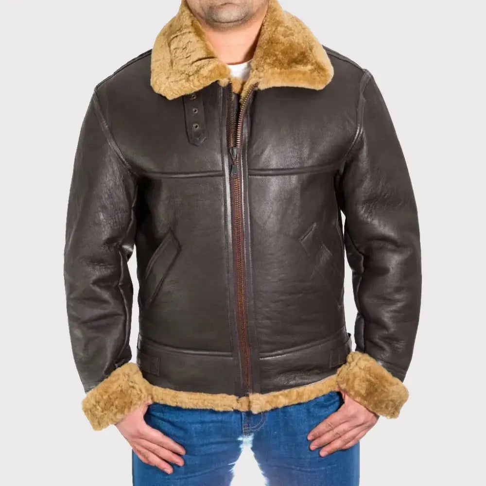 Mens B3 Bomber RAF Shearling Jacket - Riders Republic UK