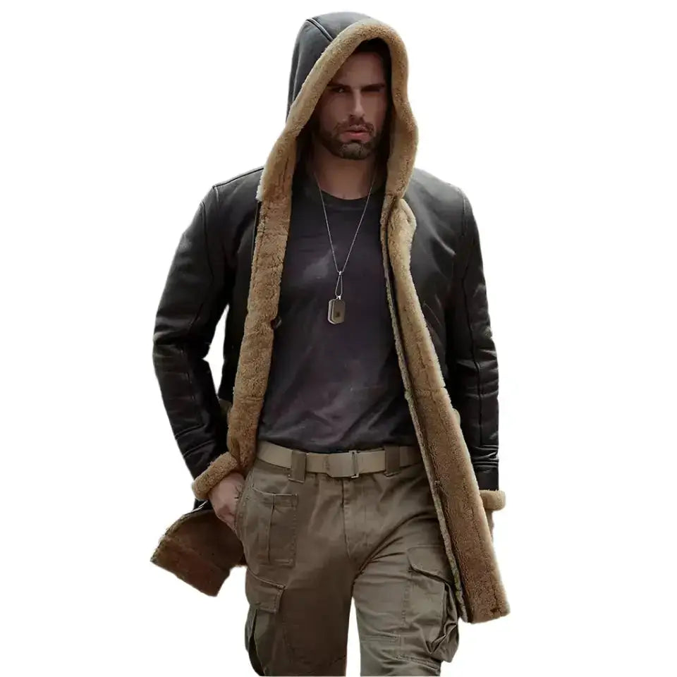 Mens B7 Sheepskin Leather Aviator Jacket - Riders Republic UK