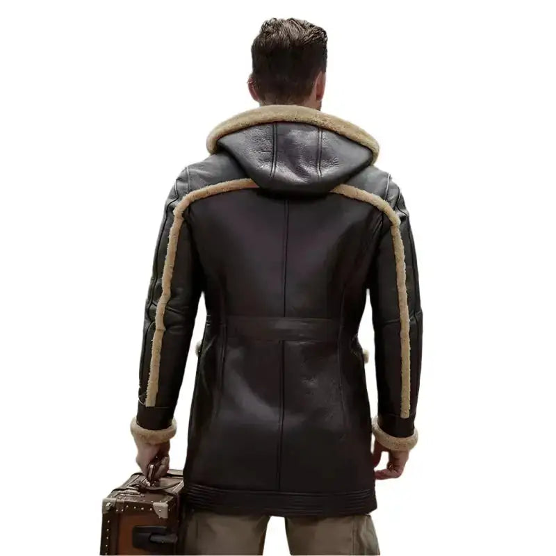 Mens B7 Sheepskin Leather Aviator Jacket - Riders Republic UK