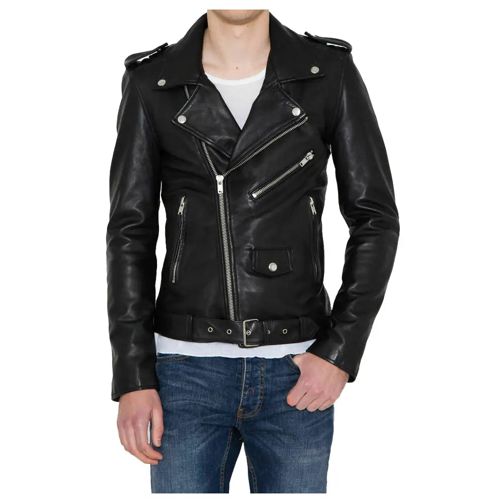 Classic Motorcycle Leather Jacket - Riders Republic UK