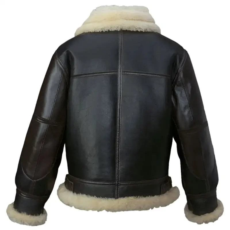 Mens Black B3 Bomber Leather Jacket - Riders Republic UK