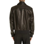 Black Lambskin Leather Jacket - Riders Republic UK