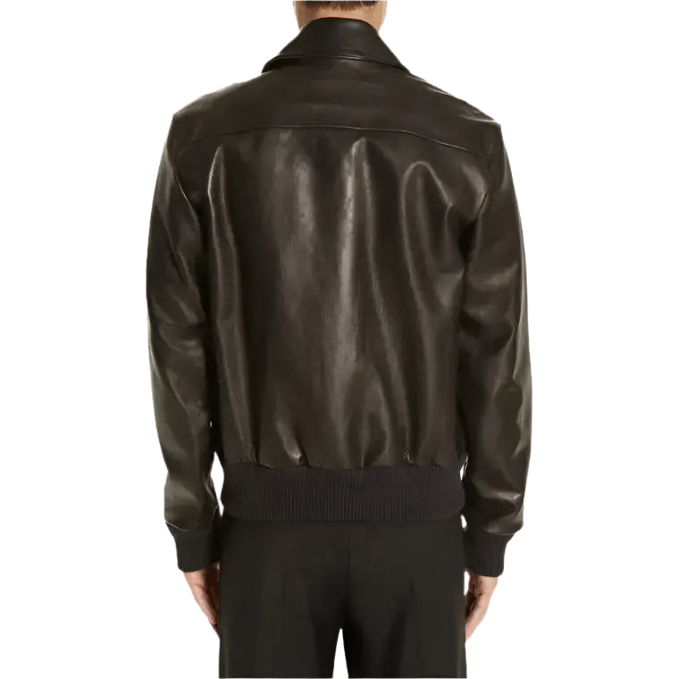 Black Lambskin Leather Jacket - Riders Republic UK