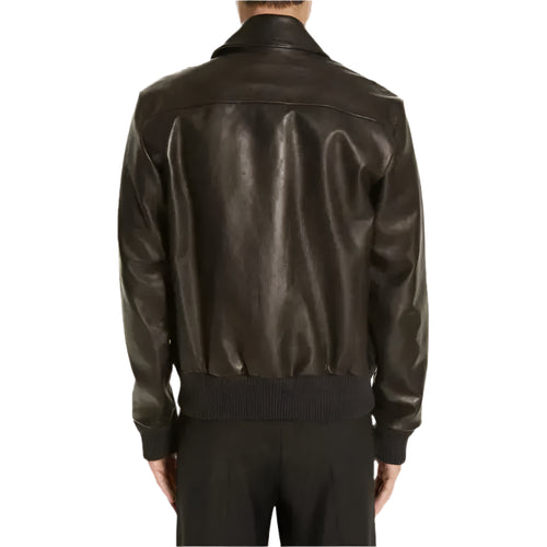 Black Lambskin Leather Jacket - Riders Republic UK