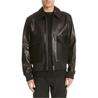 Black Lambskin Leather Jacket - Riders Republic UK