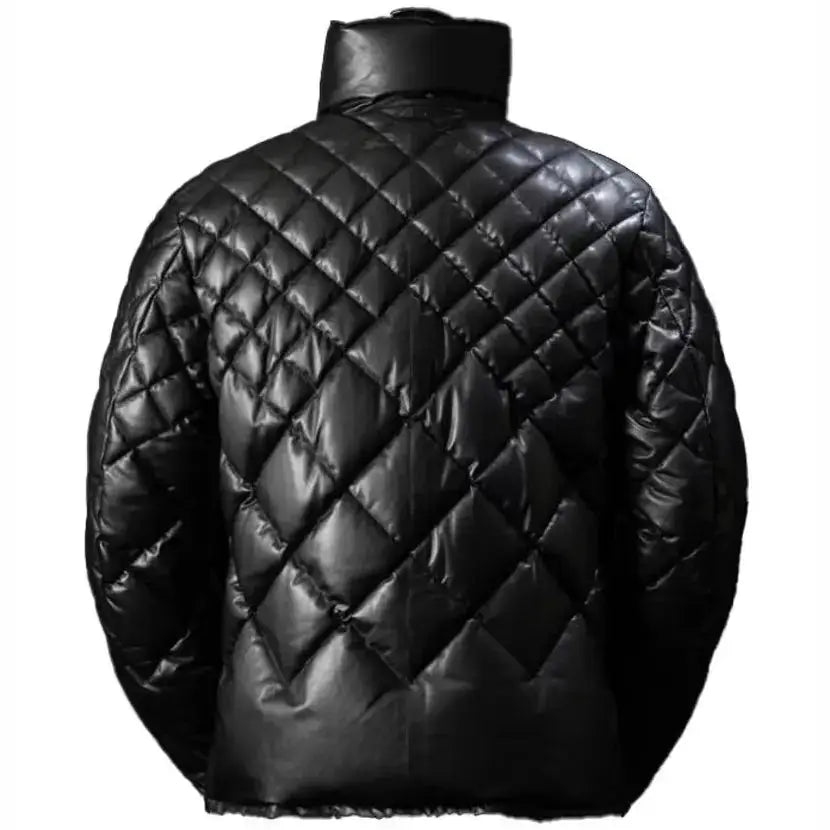 Handmade Puffer Biker Jacket - Riders Republic UK