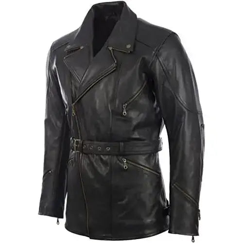 Mens Leather Motorbike Jacket - Riders Republic UK